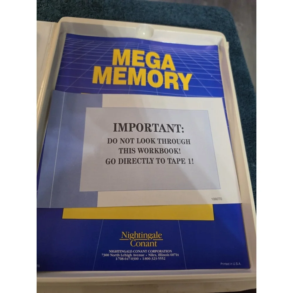 Kevin Trudeau's Mega Memory by Nightingale Conant As Seen On TV and Advanced